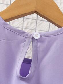 Đầm bé gái - Màu tím - Xem 6