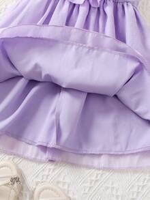 Đầm bé gái - Màu tím - Xem 7