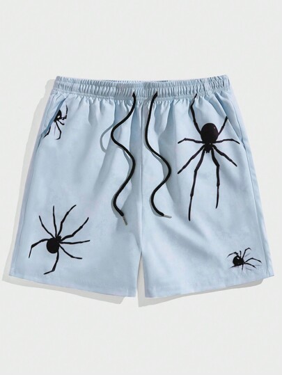 Street Life Ragazzi Shorts ragno stampa con coulisse a vita