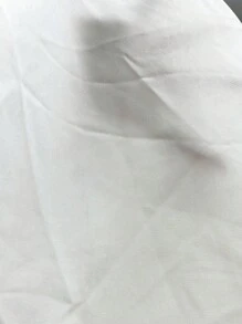 SHEIN LUNE Camisa sin manga con encaje en contraste - Blanco - Ver 7