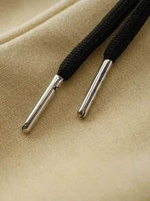 Aesthetic Post 男士字母拼接細節對比側面縫合束腰寬鬆短褲 - 彩色 - 查看 8