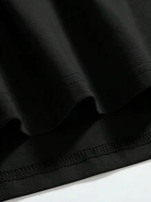 ROMWE MEN Street Life Guys Eagle & Letter Graphic Tank Top - Black - View 5