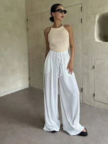 DAZY Solid Cami Knit Top - Apricot - View 6