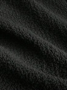 SHEIN MOD 素色胸部褶皺肩上打結吊帶連體短褲 - 黑色 - 查看 3