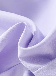 Sparklyn Tween Girl Casual Street Style Simple Fit Purple Cargo Jogger Pants With Pockets