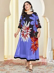 Mulvari 大碼休閒花卉印花連衣裙 - 彩色 - 查看 6