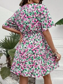 SHEIN Frenchy Đầm Trọn gói Họa tiết hoa Boho - Nhiều màu - Xem 2