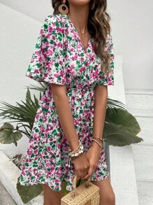 SHEIN Frenchy Đầm Trọn gói Họa tiết hoa Boho - Nhiều màu - Xem 6