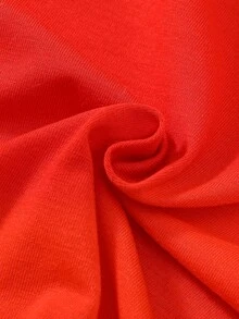 Đứa bé trai Đồ họa Chữ cái Áo thun & quần đùi - Đỏ - Xem 8