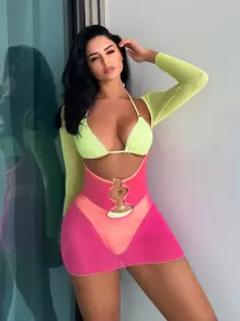 Bộ Bikini Nữ Nhẫn Ombre - Nhiều màu - Xem 1