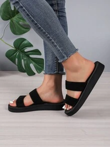 Women's Double Strap Slippers