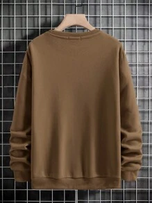 Manfinity Hypemode Áo nỉ Nam Hoạt hình Giải trí - Cà phê nâu - Xem 2