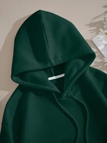 SHEIN EZwear Quần áo thể thao nữ Dây kéo Túi Loại bướm Giải trí - Màu xanh lá cây đậm - Xem 6