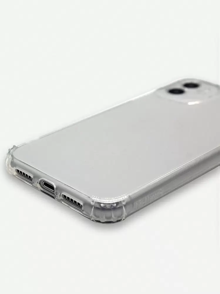 1 pieza Funda compatible con iPhone transparente - transparente - Añade 2
