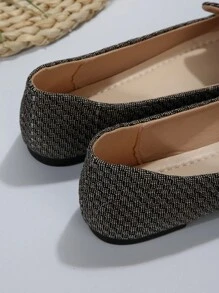 Spring and autumn fashion all-match pointed toe flat shoes - Grey - View 4