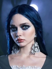 Corpse Bride | ROMWE 人像和蝴蝶耳墜 - 彩色 - 查看 3