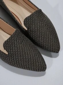 Spring and autumn fashion all-match pointed toe flat shoes - Grey - View 6