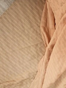 SHEIN LUNE 落肩袖襯衫和闊腿褲 - 卡其色 - 查看 7