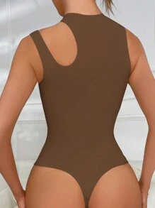 Body fajas liso con abertura - Café integral - Ver 2