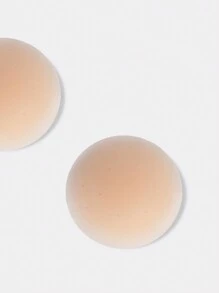 1 对实心乳头罩胸垫 - 杏色 - 查看 4