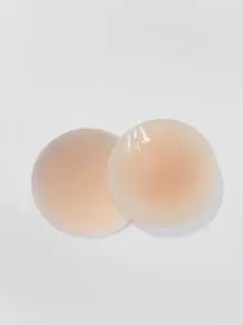 1 对实心乳头罩胸垫 - 杏色 - 查看 5