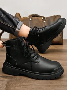 Fashionable Men's Boots Male Boots - Black - View 2