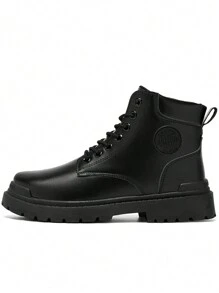 Fashionable Men's Boots Male Boots - Black - View 3