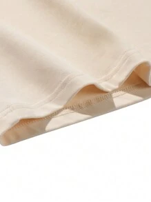 Manfinity Homme 男士標語圖案落肩T恤和腰部抽繩衛褲 - 彩色 - 查看 5