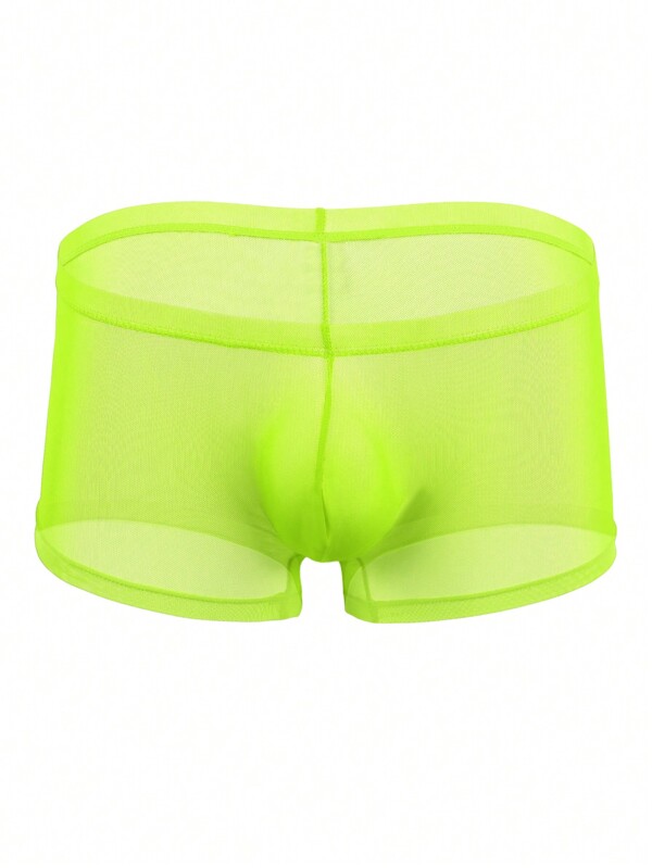 Men Solid Sheer Boxer Brief SHEIN USA