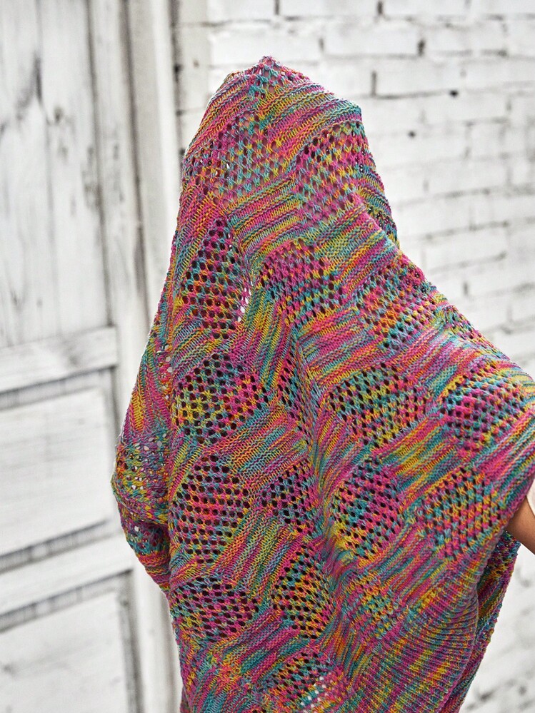 EMERY ROSE 段染針織背心上衣 - 彩色 - 查看 7