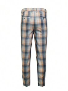 Men Suit Pants Nút Sọc ca rô - Nhiều màu - Xem 2