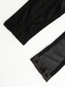 Hauture Chi tiết đường may Áo ngực lưới trong suốt Cami - màu đen - Xem 6