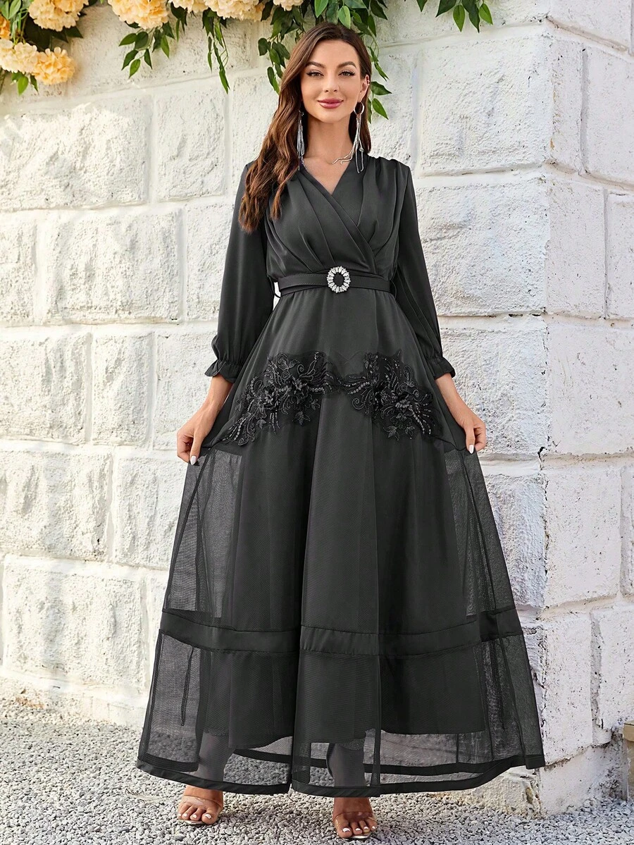 Đầm Dự Tiệc Nữ - màu đen - Xem 1