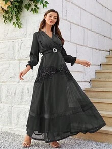 Đầm Dự Tiệc Nữ - màu đen - Xem 4