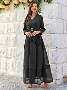 Đầm Dự Tiệc Nữ - màu đen - Xem 6