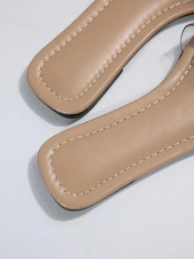 Damen Sandaletten mit Strass-Verzierung, modisch-bequeme französische Stil Strandpantoffeln, geeignet für Date, Urlaub, Strand, Lässig Zuhause