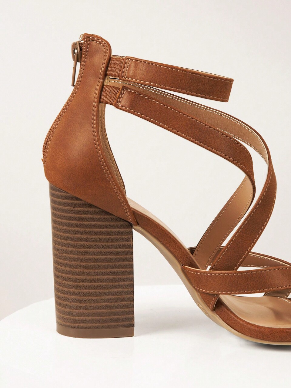 Summer Fashionable Versatile Simple High Heel Sandals For Christmas Valentine's Day Summer Shoes