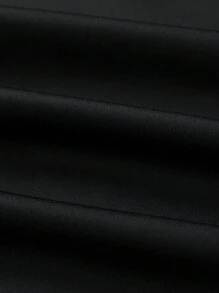 Manfinity Fitness Chaqueta deportiva tipo novio con capucha y cremallera, con estampado de letras, para hombre, informal, de manga larga, de color liso, chaqueta de chándal para hacer deporte - Negro - Ver 5