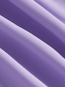 SHEIN MOD 荷葉邊前繫帶連衣裙 - 紫丁香色 - 查看 3