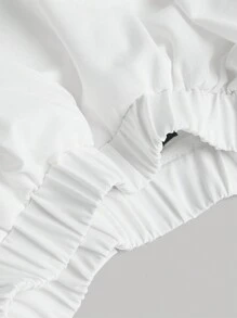 SHEIN MOD Solid Layer Hem Skirt