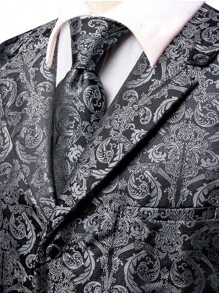 Áo cộc tay Nam Nút Bộ lạc Buổi tiệc - Màu xám đen - Xem 5