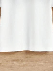 女小童標語和卡通圖案T恤