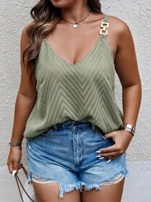 SHEIN Holidaya Plus Chain Detail Cami Top