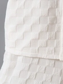 SHEIN 小男童字母補丁細節襯衫和短褲