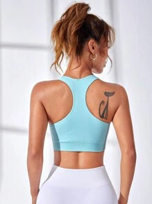 SHEIN 素色工字運動型胸罩