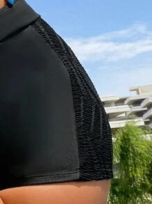 Đáy Bikini Nữ màu trơn - màu đen - Xem 8