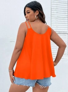 Vionelle Plus Solid Cami Top - Orange - View 2