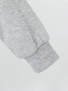 SHEIN 男大童格紋印花連帽襯衫不帶T恤 - 彩色 - 查看 3