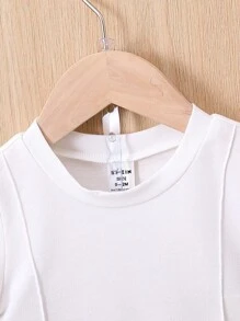 Neonati Set pantaloncini e Maglietta toppa con lettera