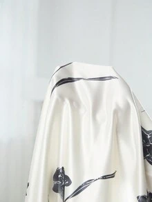 Váy ngủ & áo ngủ Nữ Hội Chữ thập Tương phản ràng buộc Hoa Tất cả trên in - trắng - Xem 6